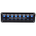 DC 12v 8 Gang Rocker Switch Panel